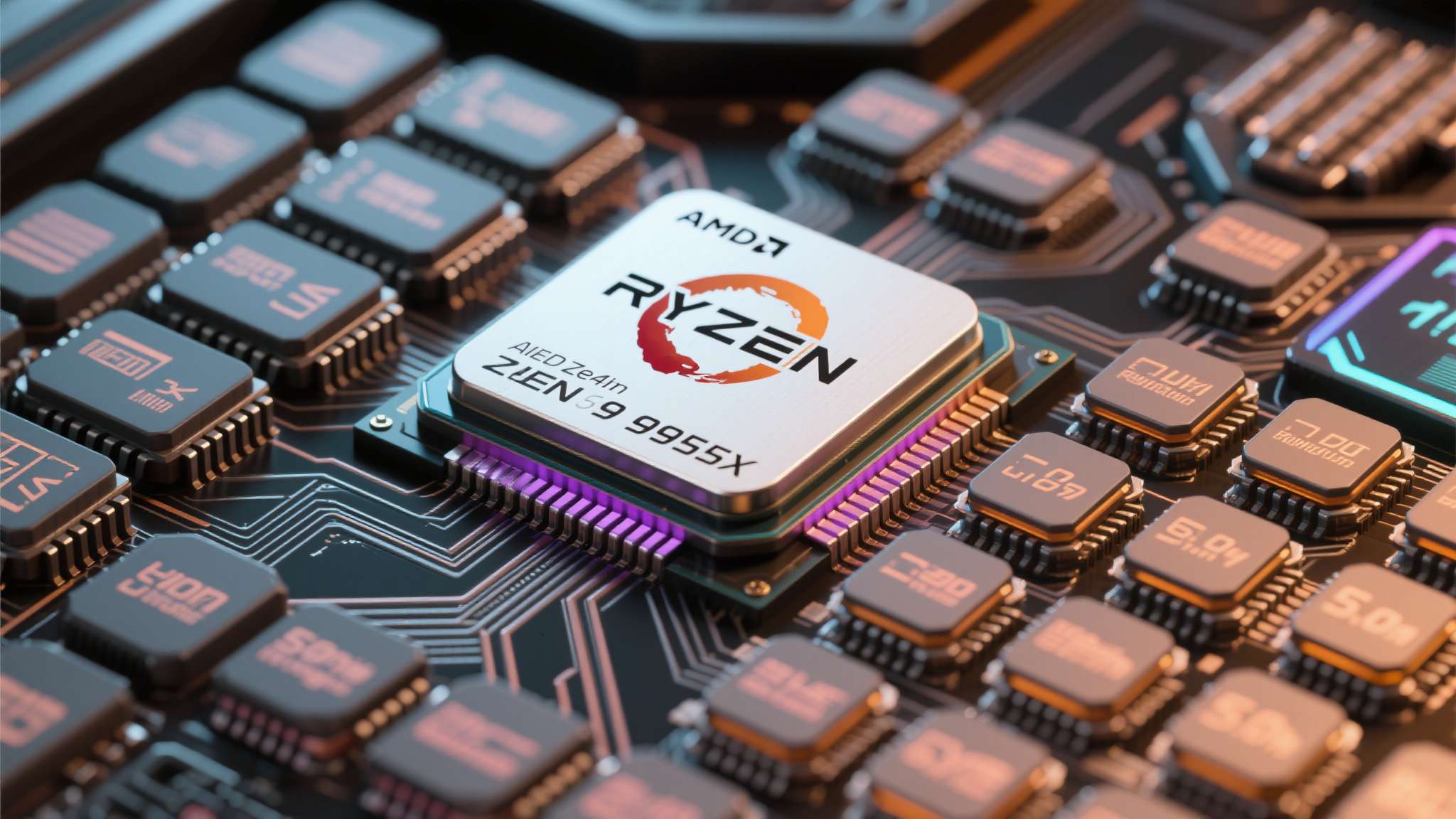 AMD锐龙9 9955HX基于Zen 5架构打造，采用台积电4nm制程工艺，拥有
